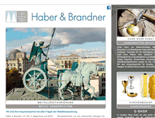 Tablet Screenshot of haber-brandner.de